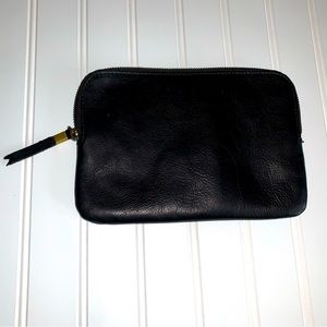 MADEWELL black leather wallet small purse